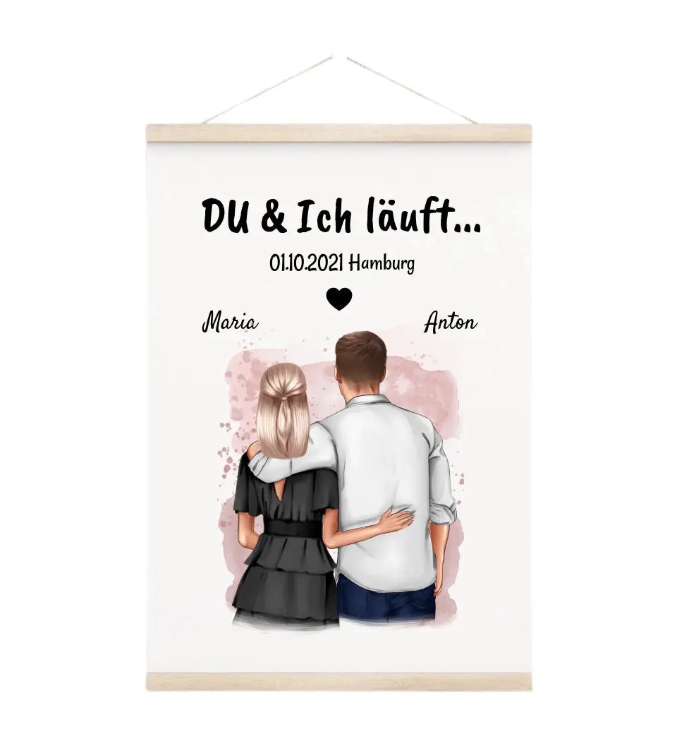 Leinwandbild Jahrestag Geschenk für Freund Freundin - Cantty