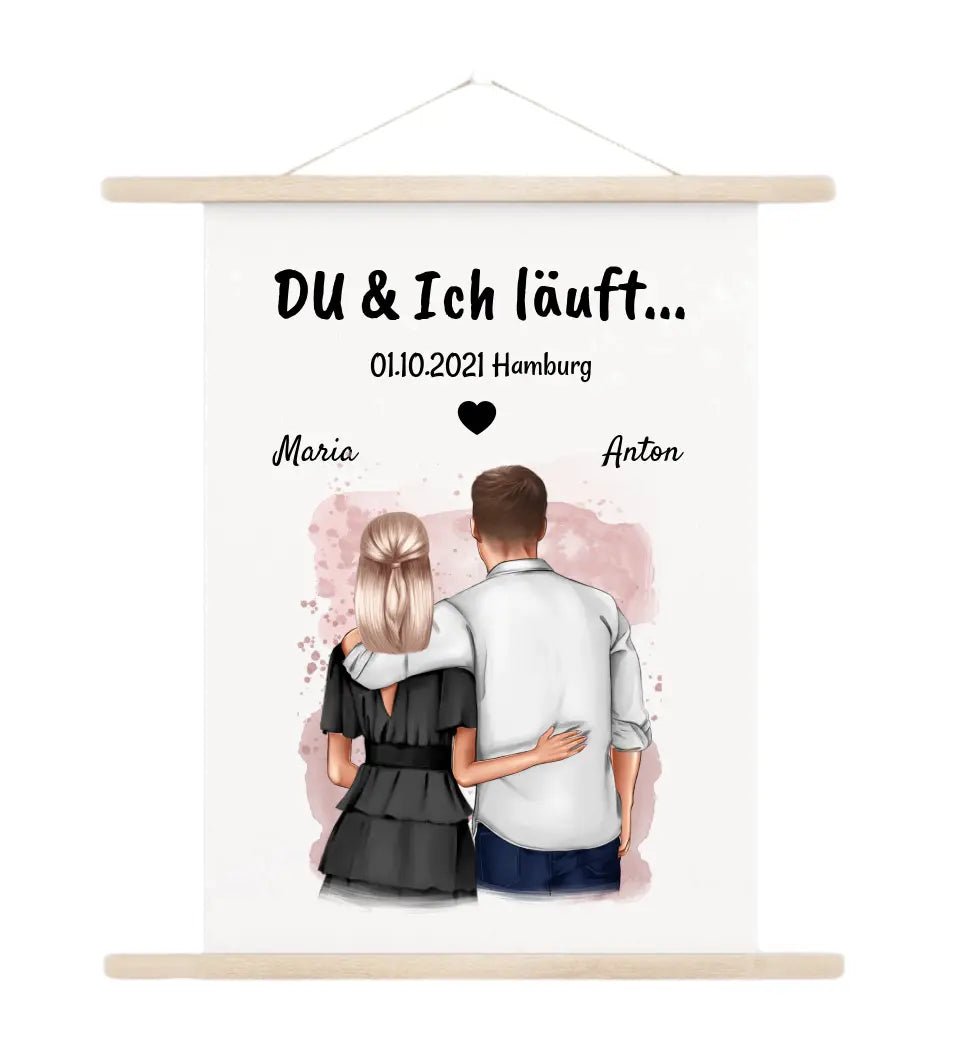 Leinwandbild Jahrestag Geschenk für Freund Freundin - Cantty