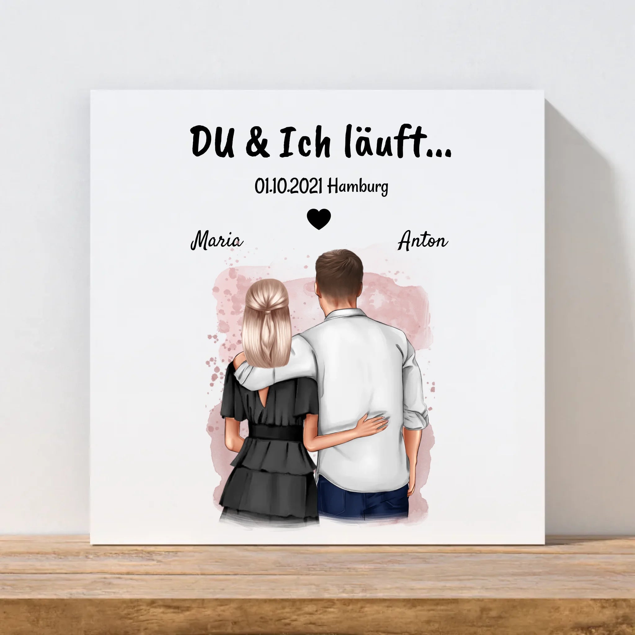 Leinwandbild Jahrestag Geschenk für Sie - Cantty