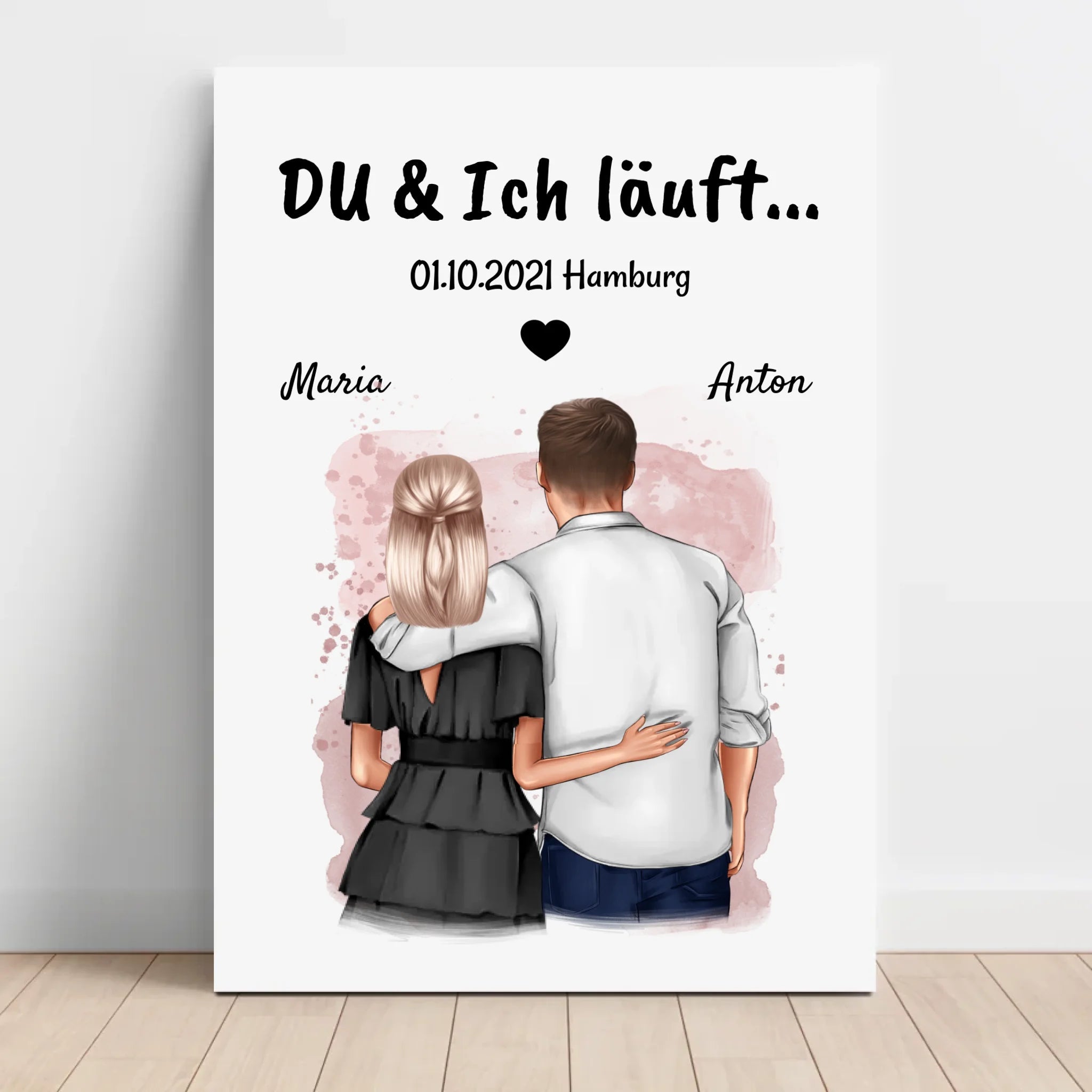 Leinwandbild Jahrestag Geschenk für Sie - Cantty