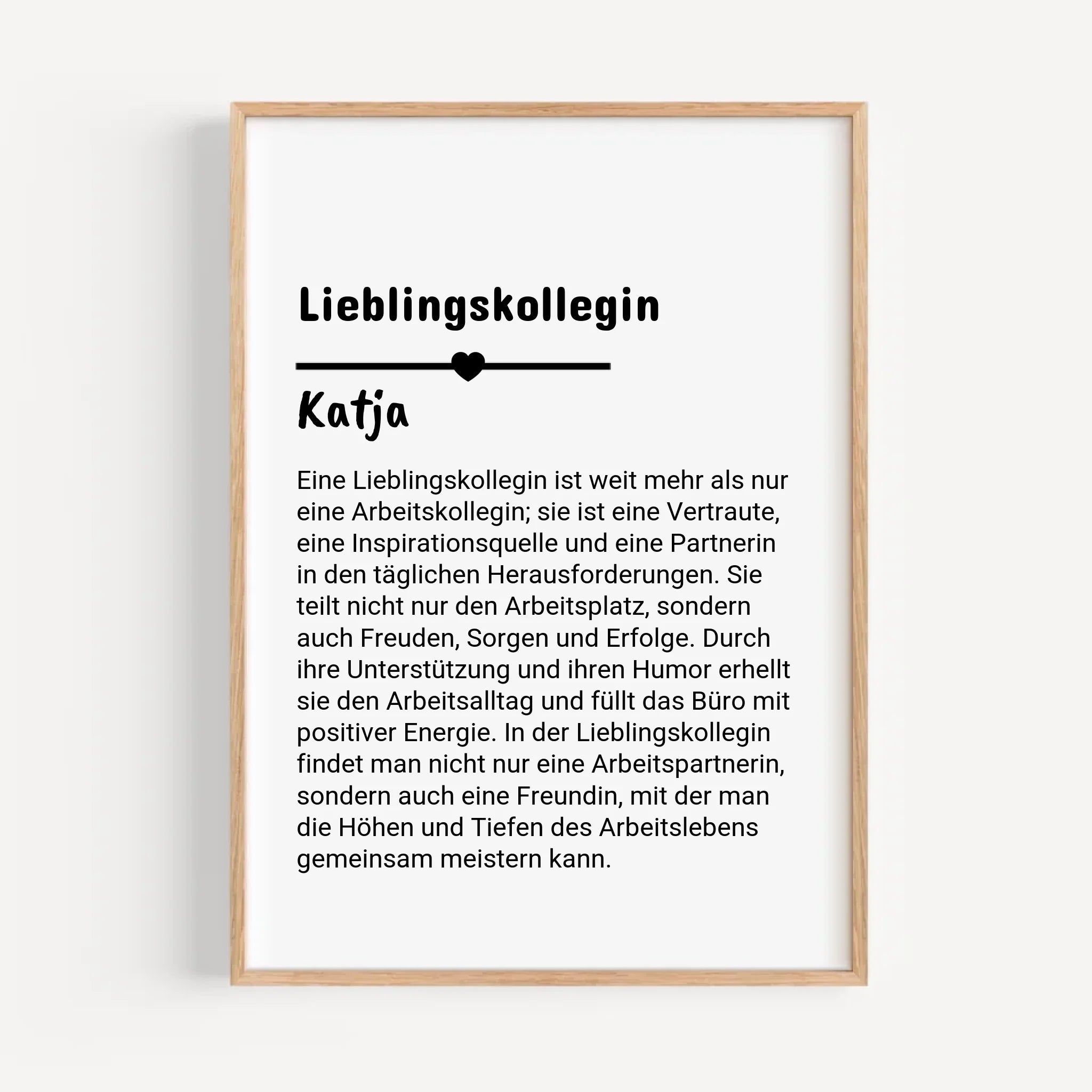 Lieblingskollegin Definition Poster personalisiert - Cantty