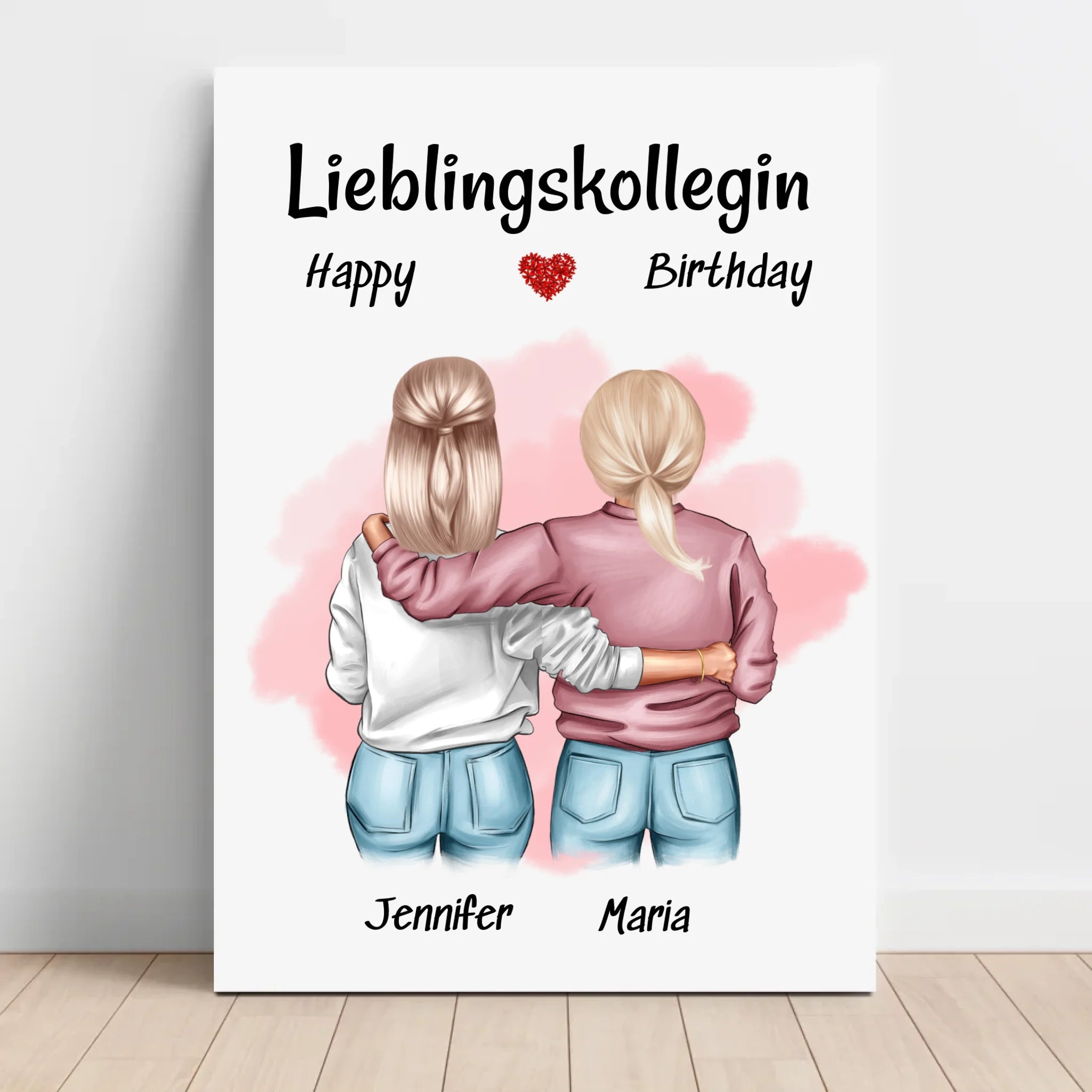 Lieblingskollegin Geschenk Leinwand Bild - Cantty