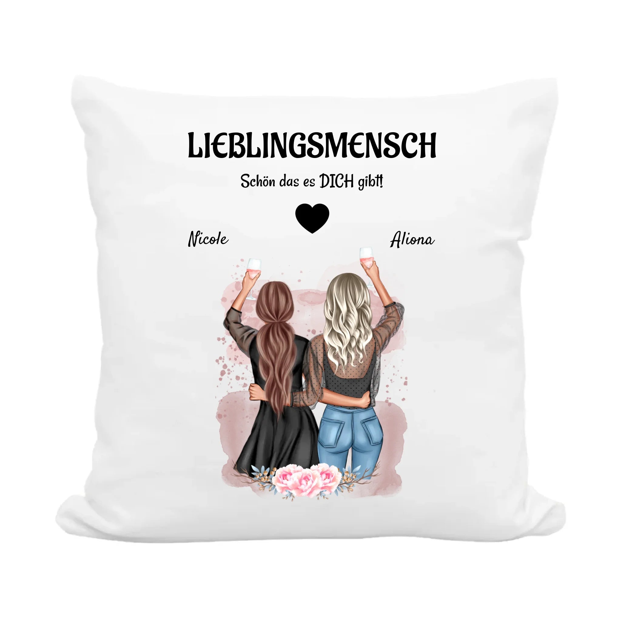 Lieblingsmensch Geschenk Kissen Freundin - Cantty