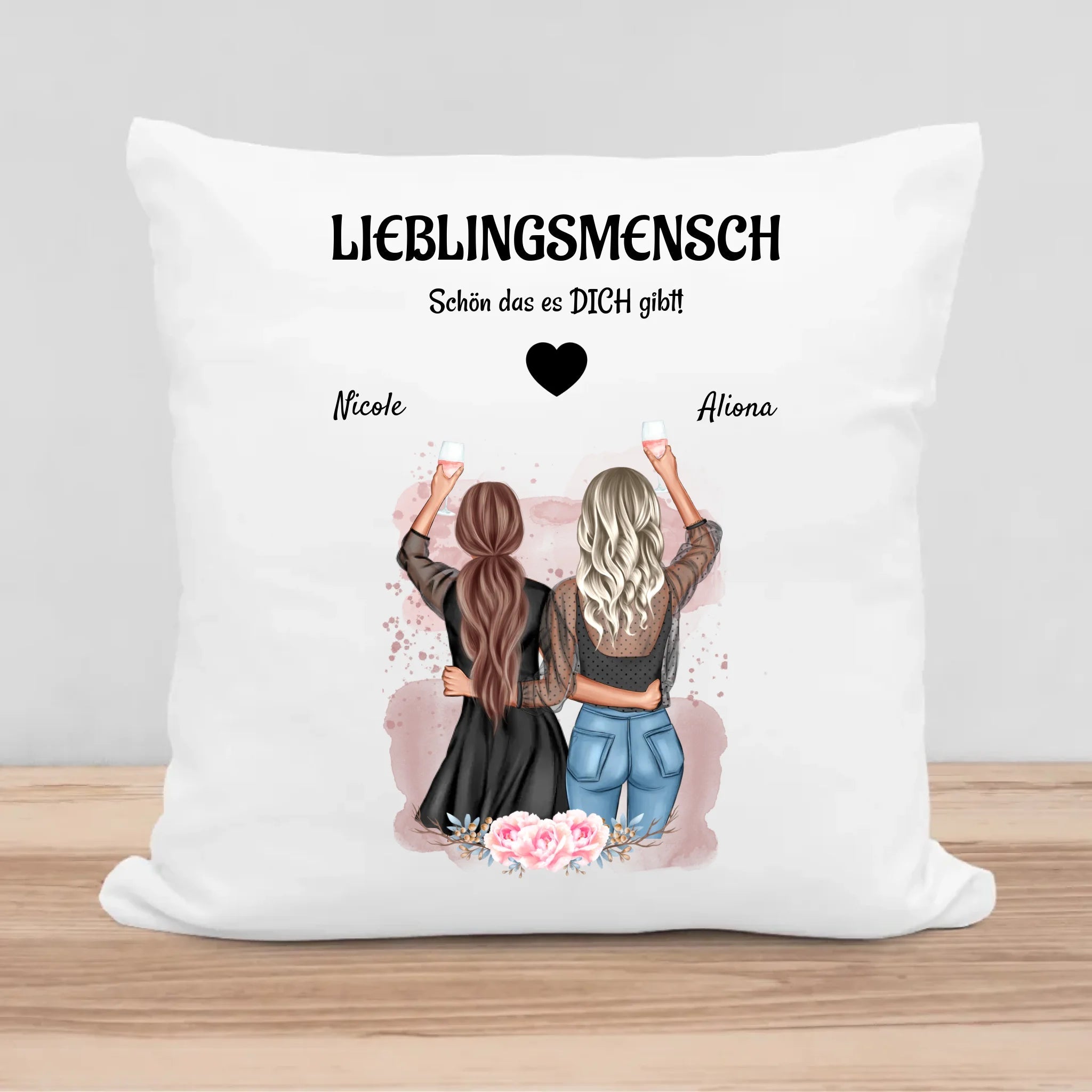 Lieblingsmensch Geschenk Kissen Freundin - Cantty