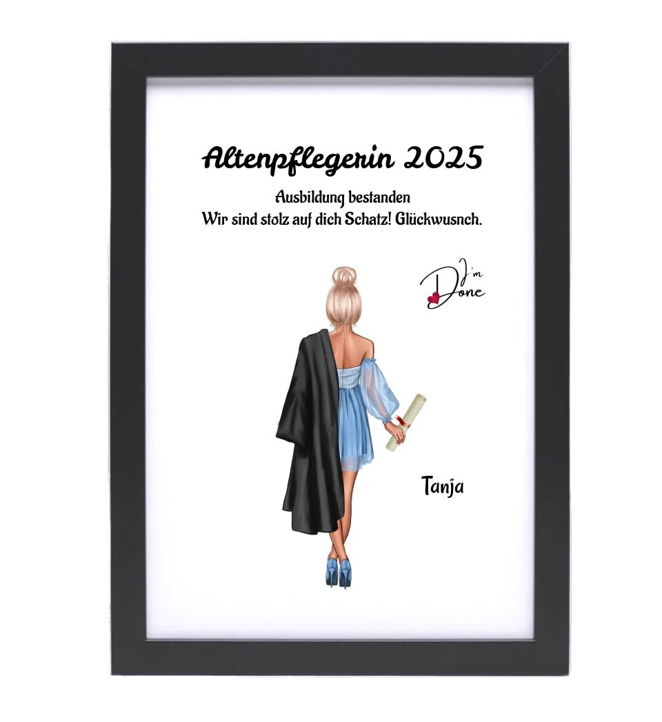 Mädchen Ausbildung Abschlussgeschenk Poster - Cantty