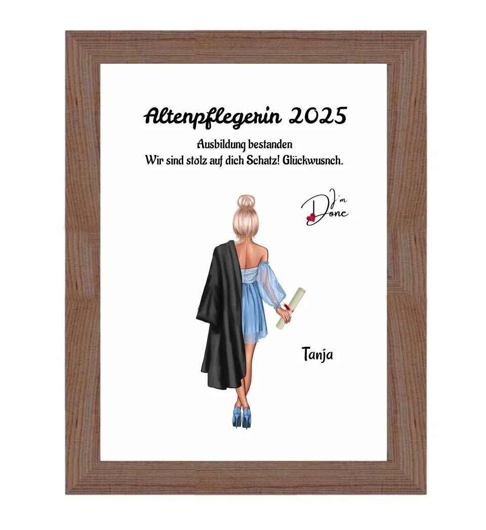 Mädchen Ausbildung Abschlussgeschenk Poster - Cantty