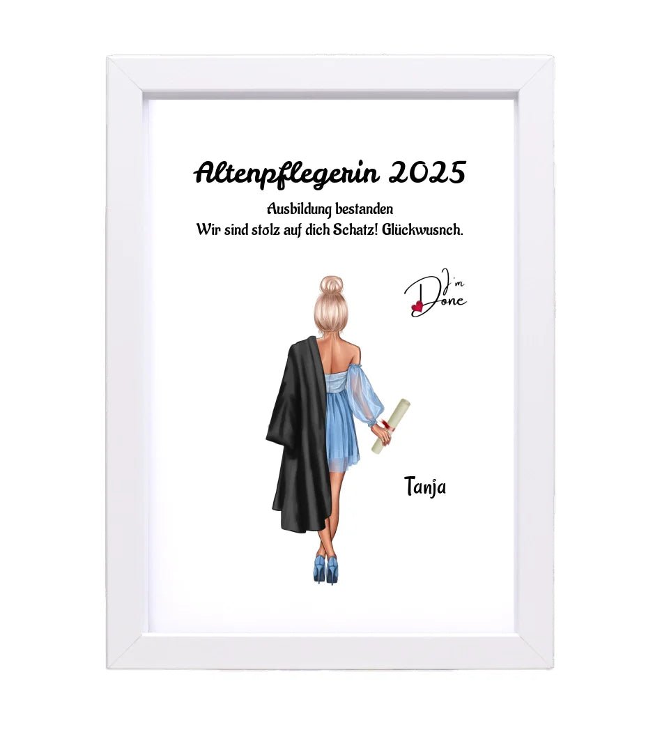 Mädchen Ausbildung Abschlussgeschenk Poster - Cantty