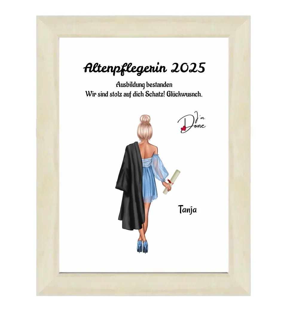 Mädchen Ausbildung Abschlussgeschenk Poster - Cantty