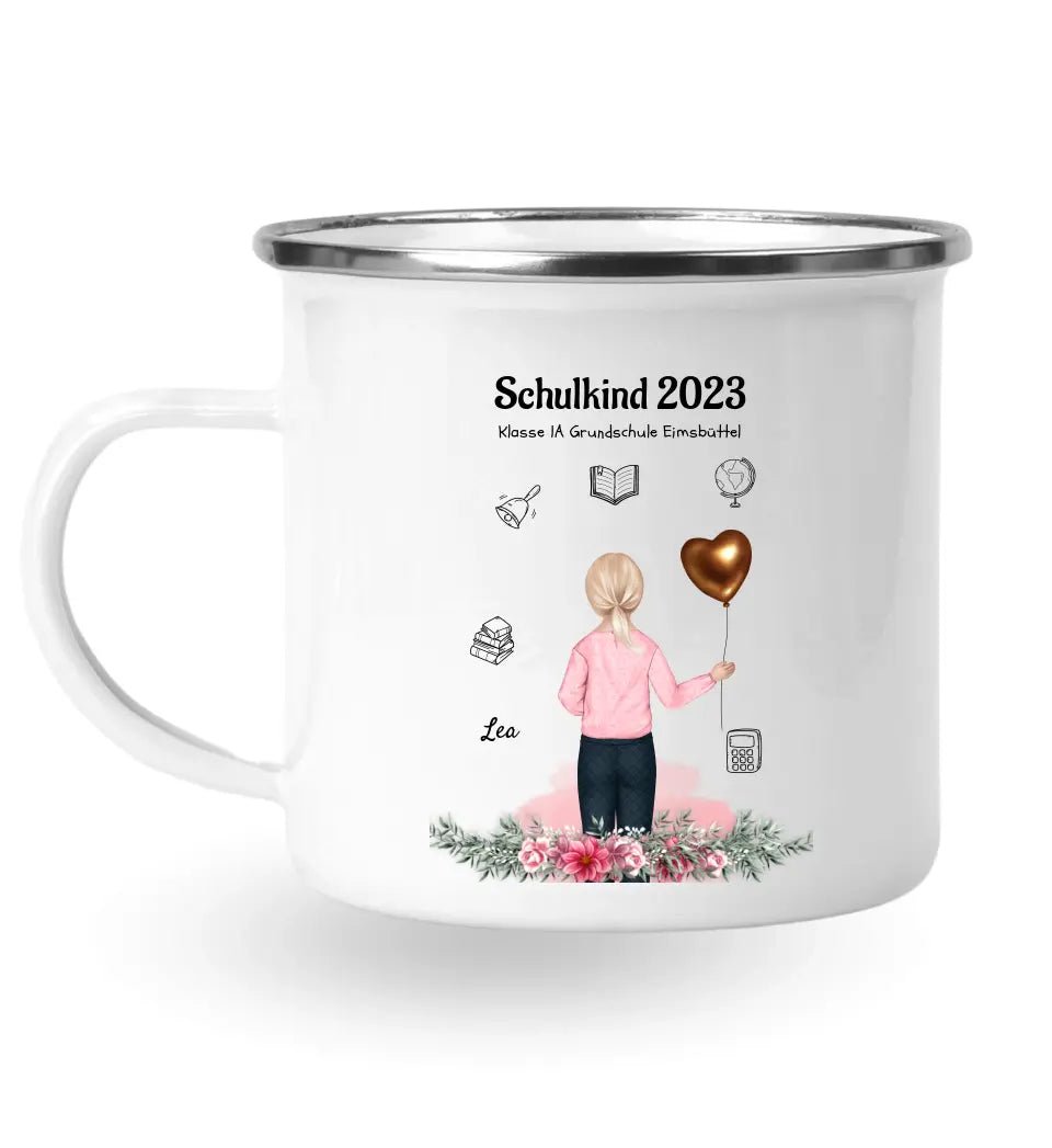 Mädchen Schulanfänger Tasse Geschenk personalisiert - Cantty