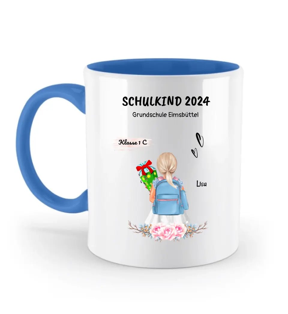 Mädchen Tasse Geschenk zur Einschulung 1. Klasse - Cantty