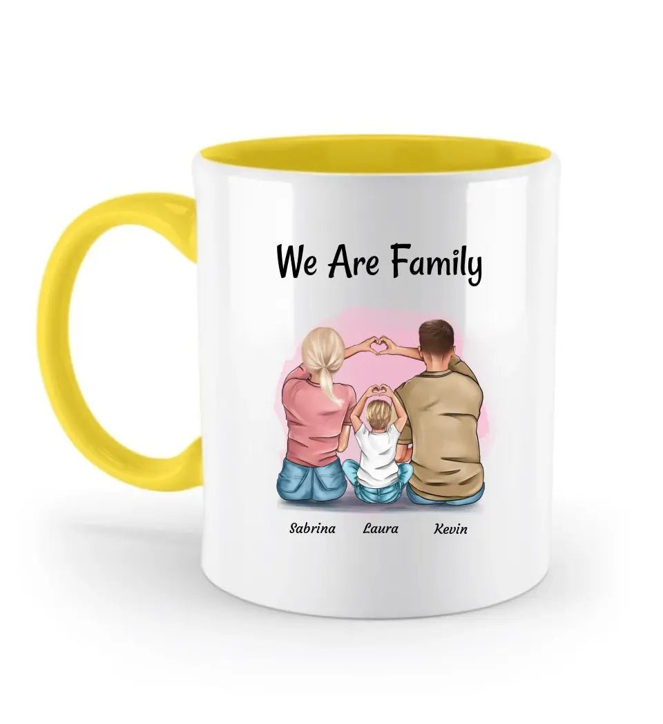 Mama Papa Kind Tasse personalisiert - Cantty