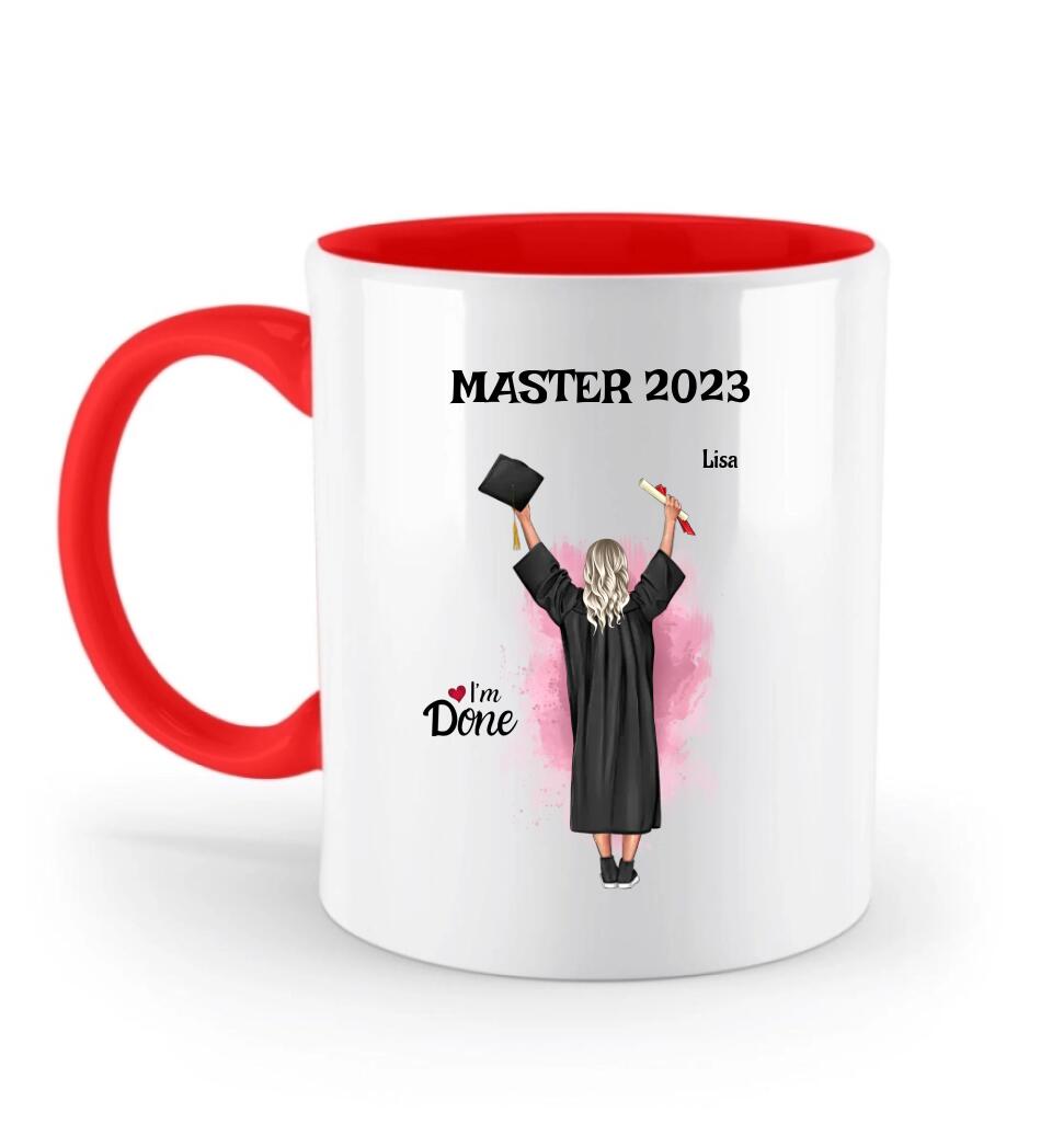 Master Abschluss Tasse Geschenk personalisiert - Cantty