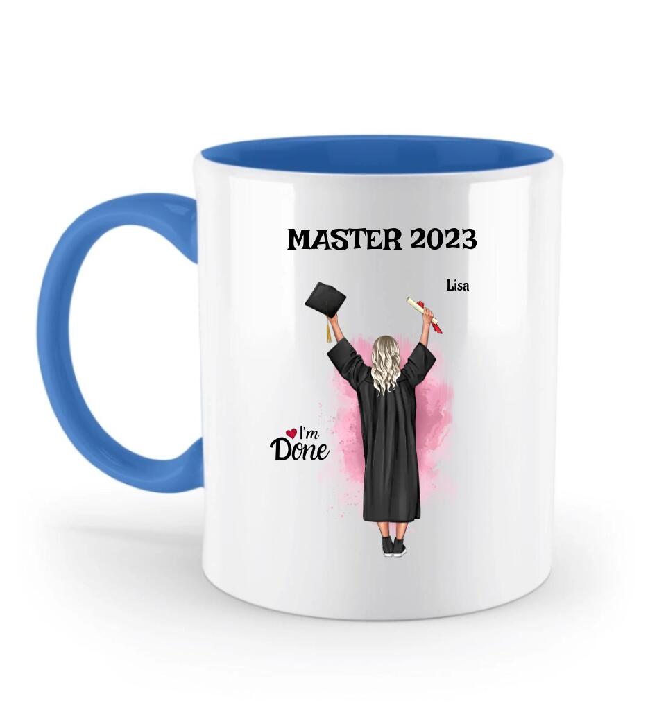 Master Abschluss Tasse Geschenk personalisiert - Cantty