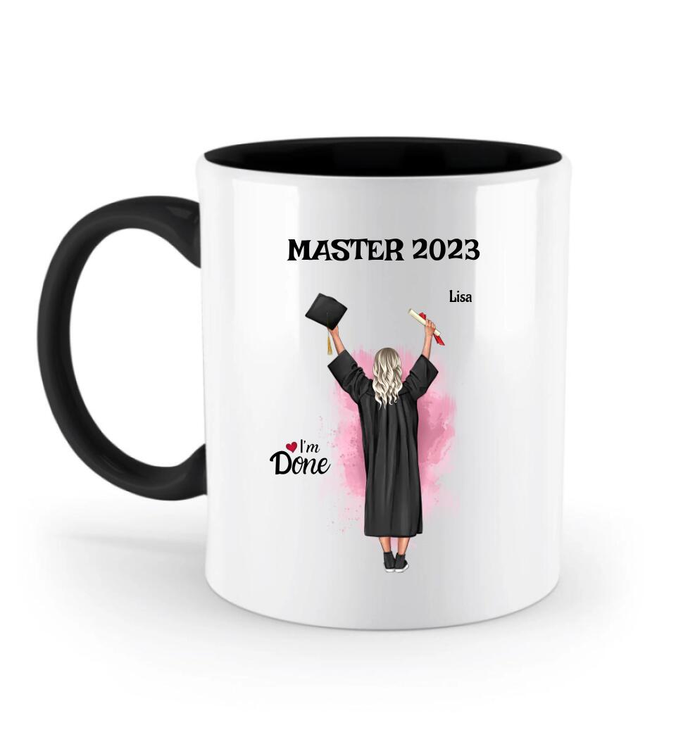 Master Abschluss Tasse Geschenk personalisiert - Cantty