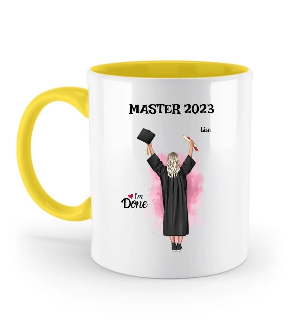 Master Abschluss Tasse Geschenk personalisiert - Cantty