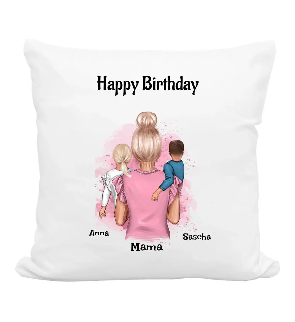 Mutter Kinder Kissen Geschenk zum Geburtstag - Cantty
