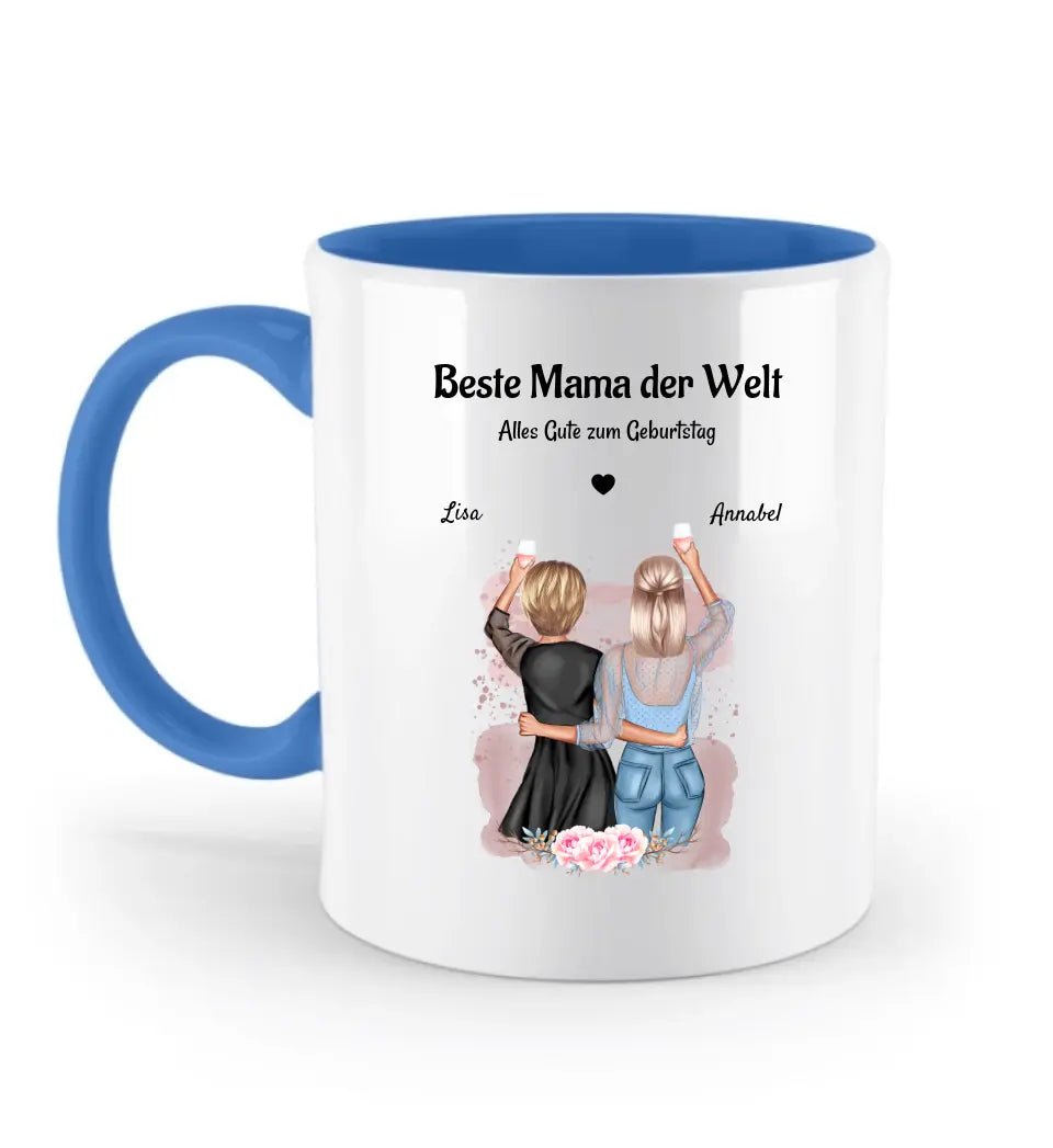 Mutter Tochter Geschenk Tasse personalisiert - Cantty