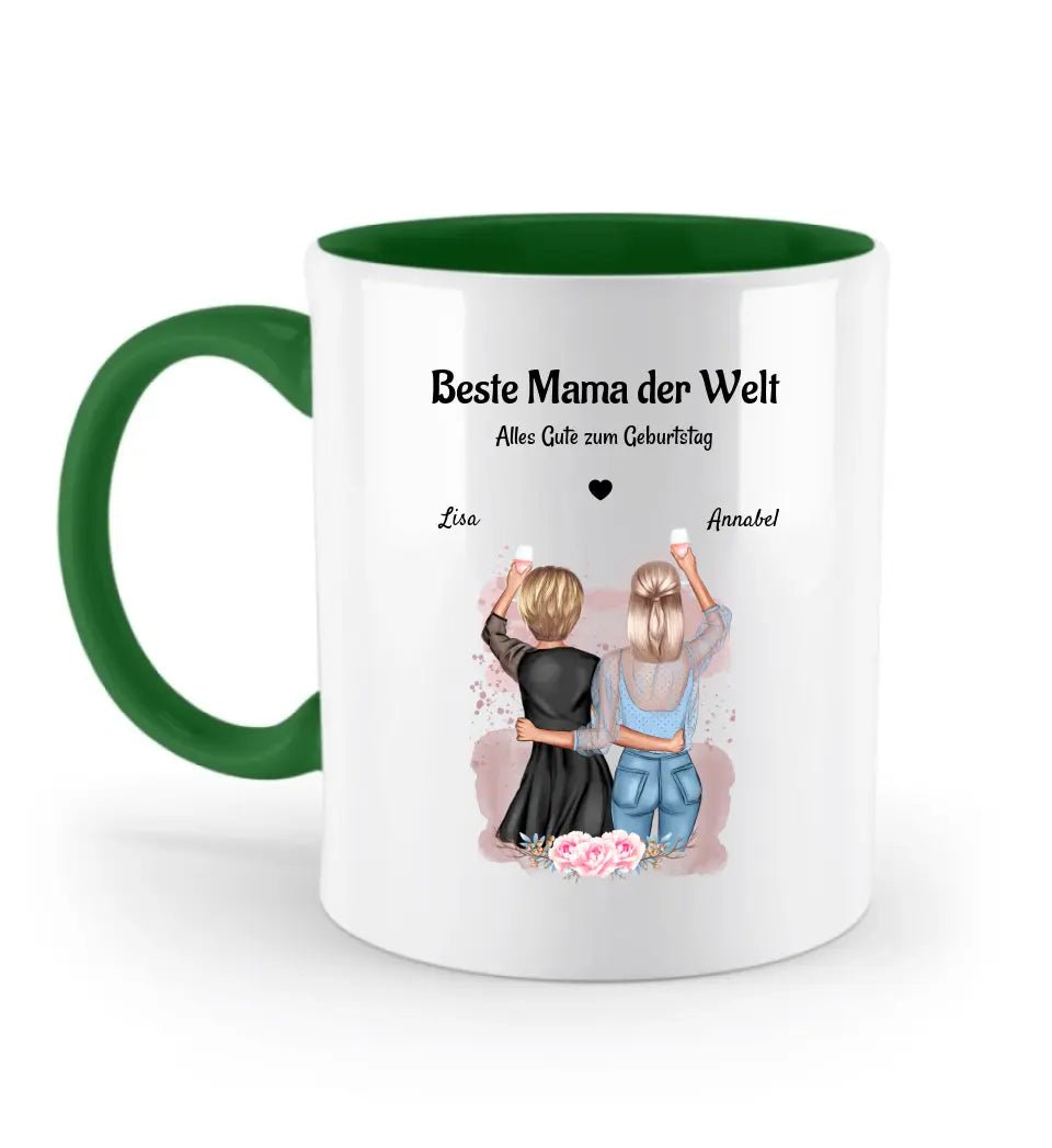 Mutter Tochter Geschenk Tasse personalisiert - Cantty