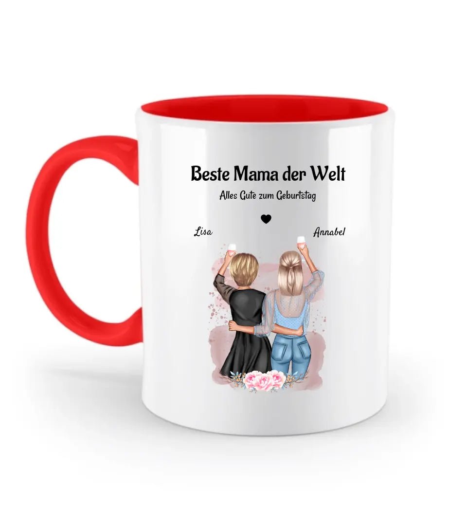 Mutter Tochter Geschenk Tasse personalisiert - Cantty