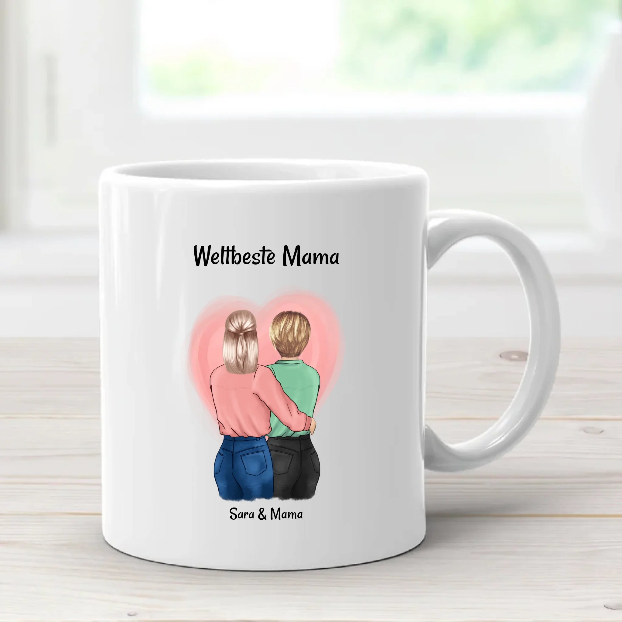 Mutter Tochter Tasse Geschenk zum Muttertag personalisiert - Cantty