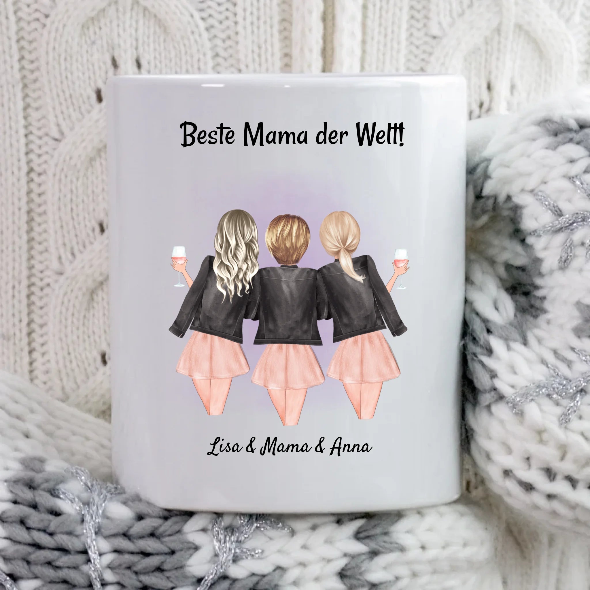 Mutter und 2 Töchter Tasse Geschenk - Cantty