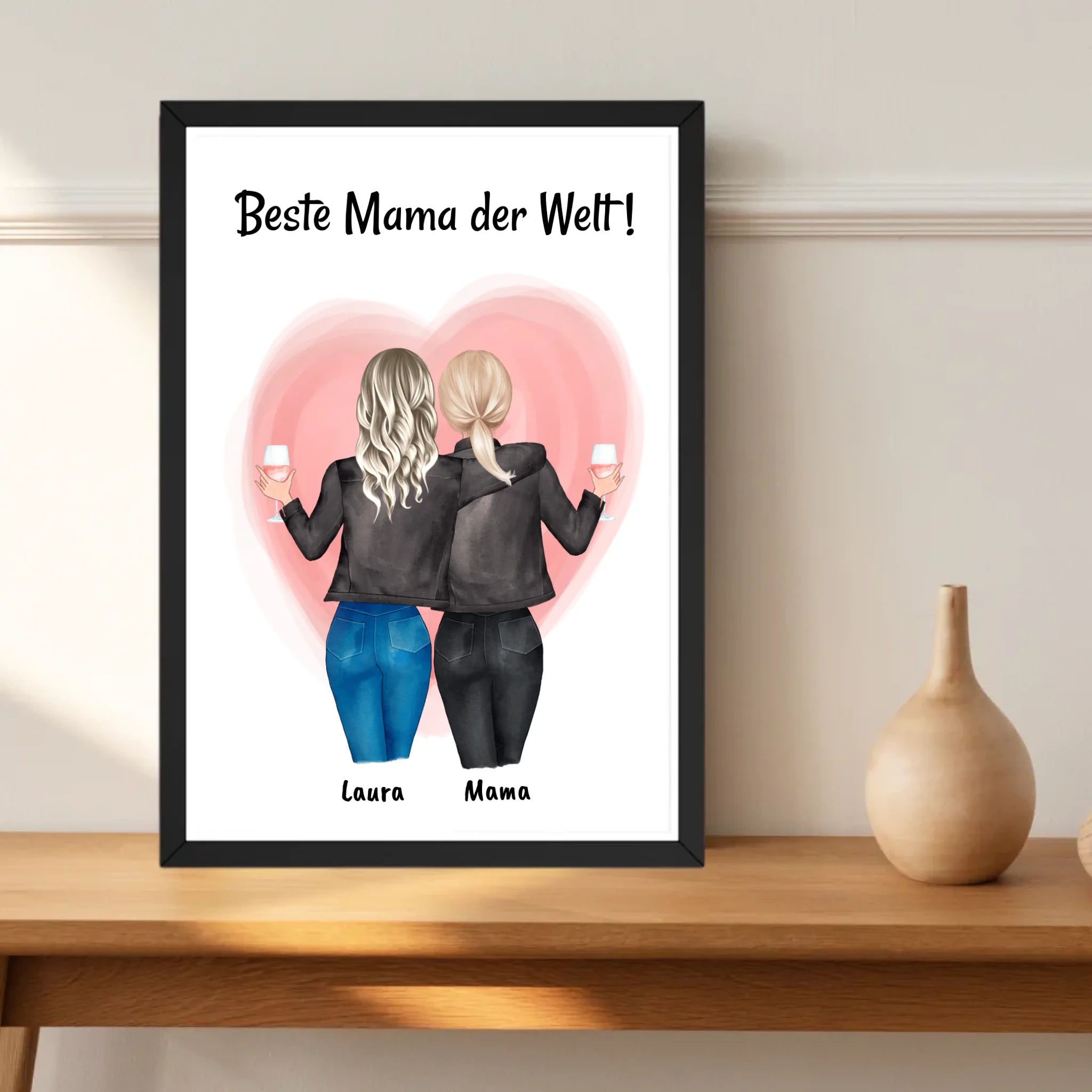 Muttertag Poster Geschenk mit Tochter - Cantty