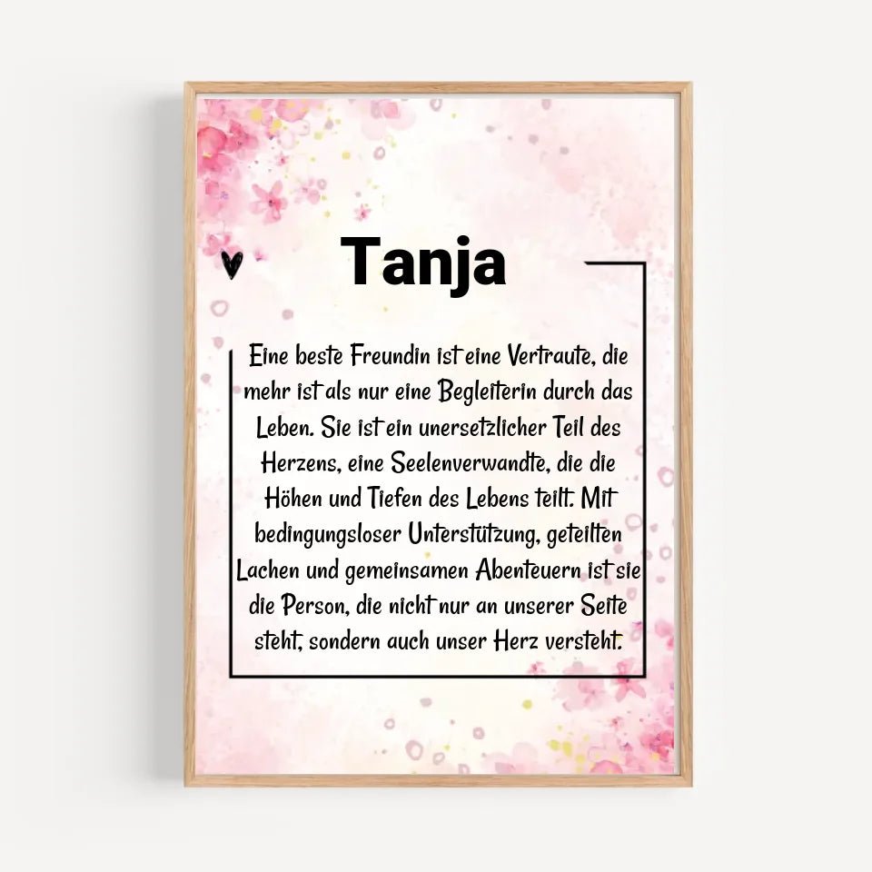 Name Definition Poster Geschenk personalisiert - Cantty