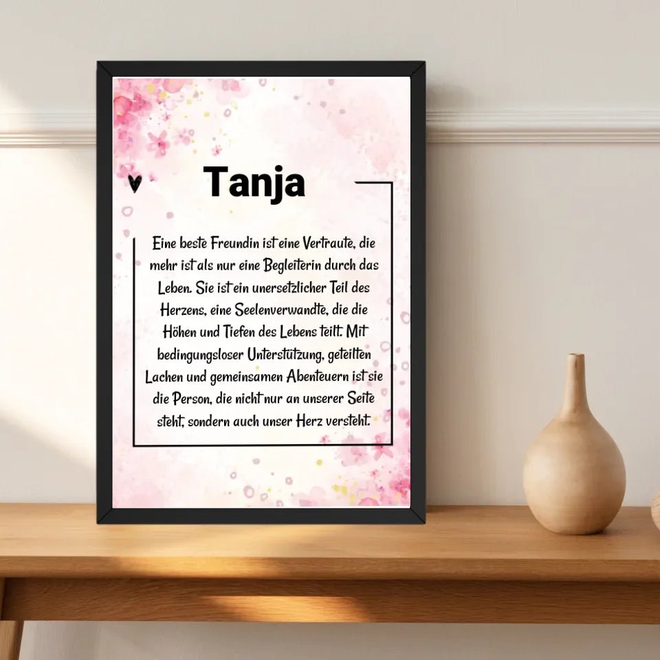 Name Definition Poster Geschenk personalisiert - Cantty