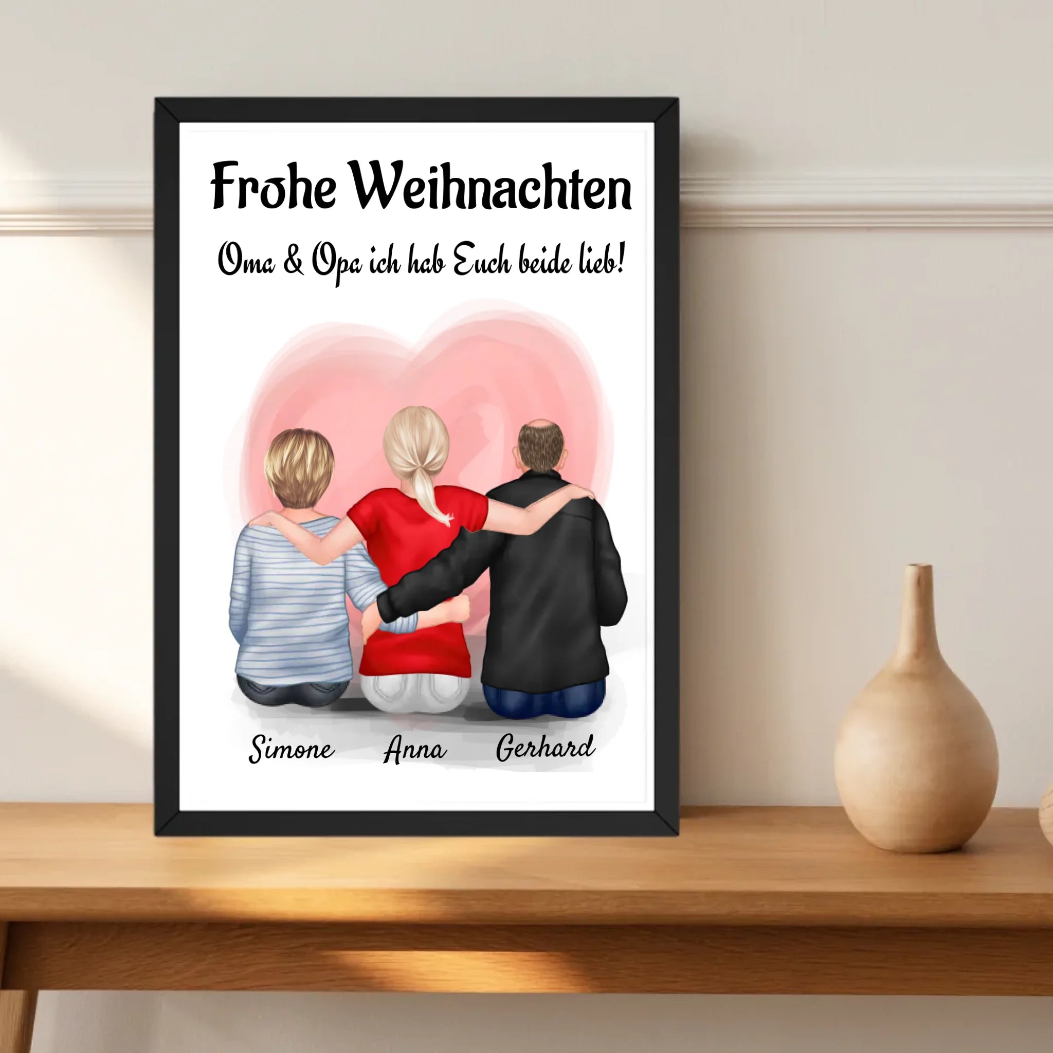 Oma Opa Enkeltochter Bild Weihnachtsgeschenk - Cantty