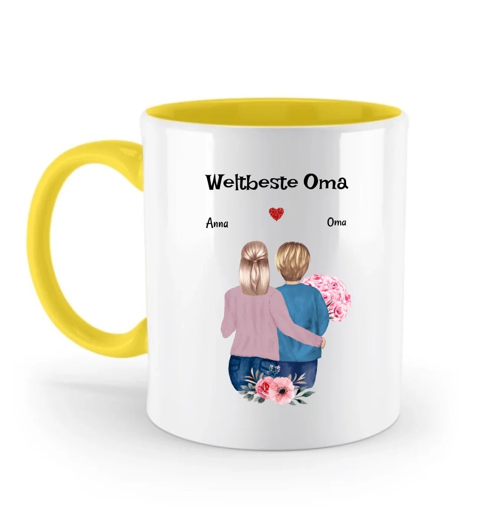 Oma Weihnachtsgeschenk Tasse personalisiert - Cantty