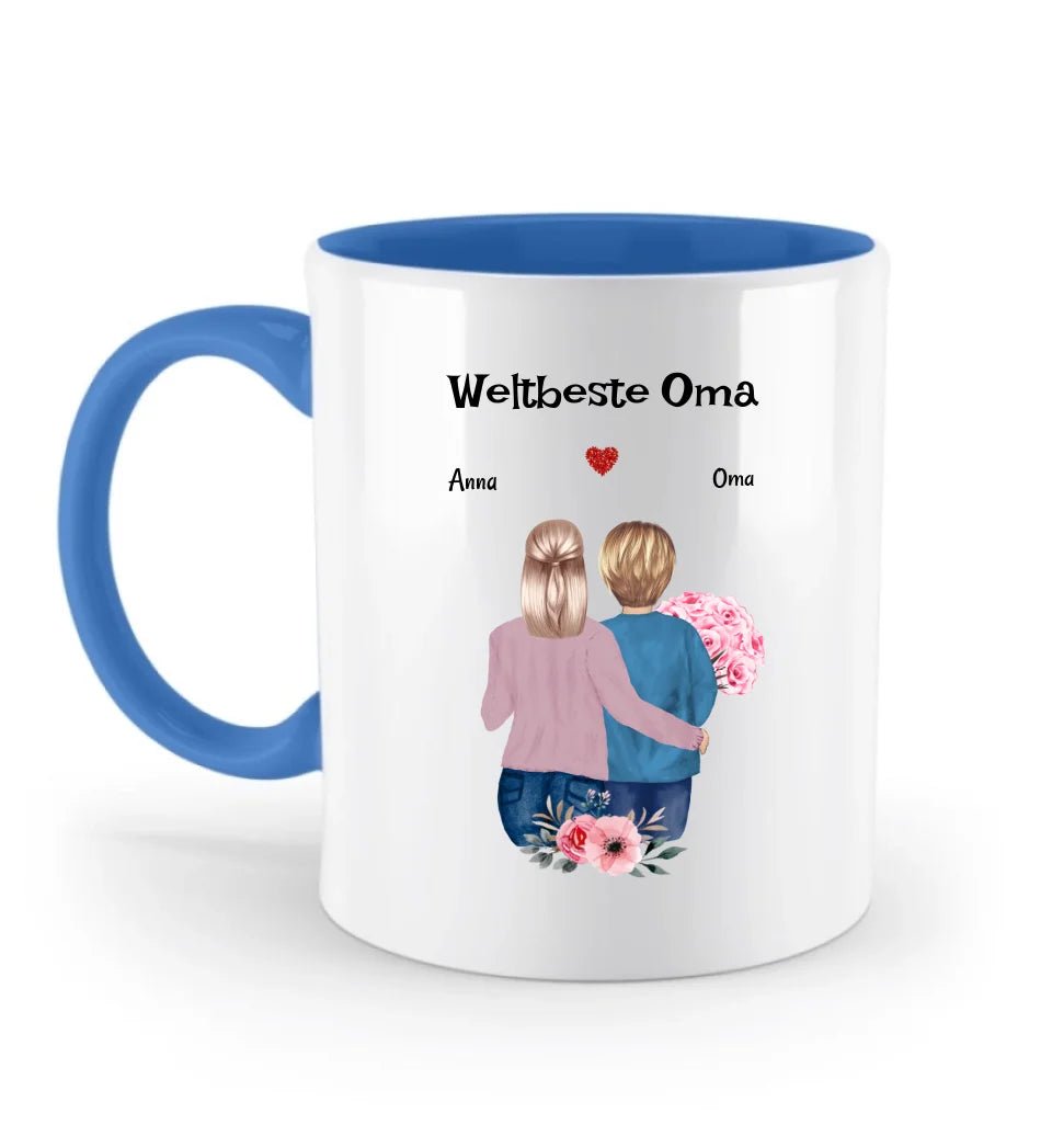 Oma Weihnachtsgeschenk Tasse personalisiert - Cantty