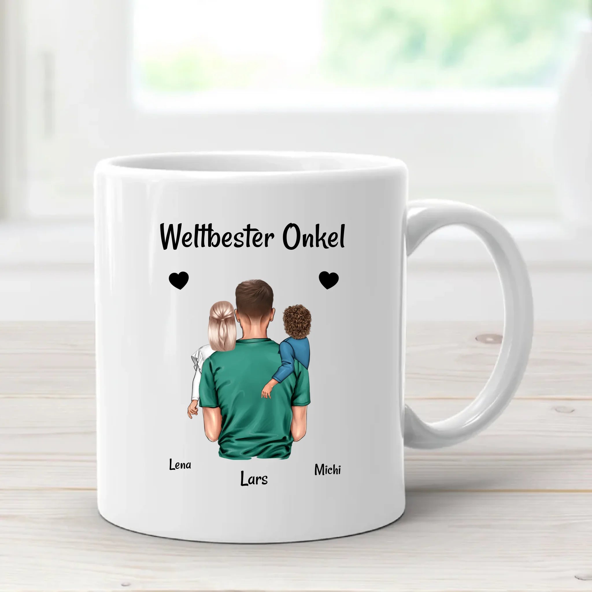 Onkel Tasse mit Nichte Neffe personalisieren - Cantty