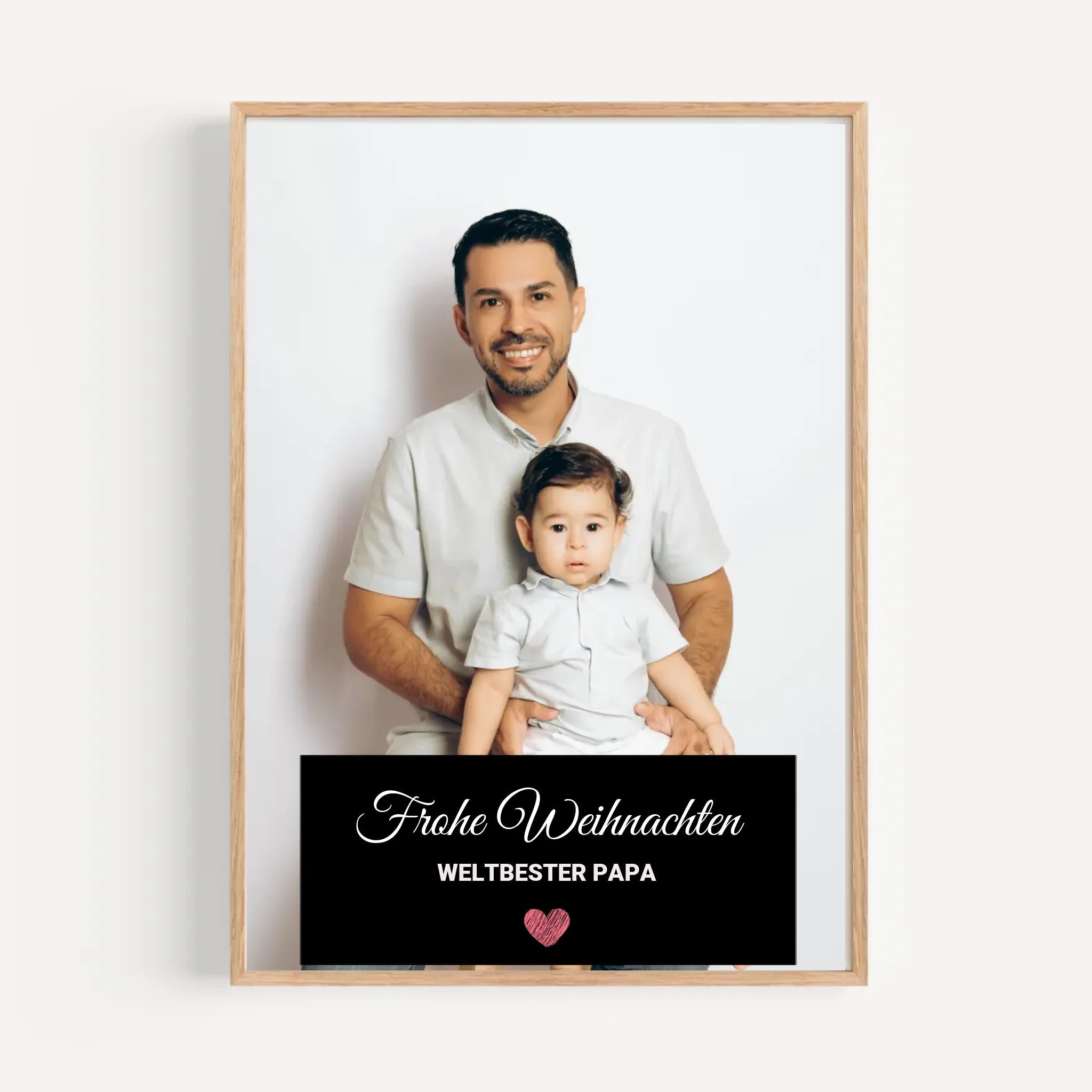 Papa Weihnachtsgeschenk Foto mit Bilderrahmen personalisierbar - Cantty