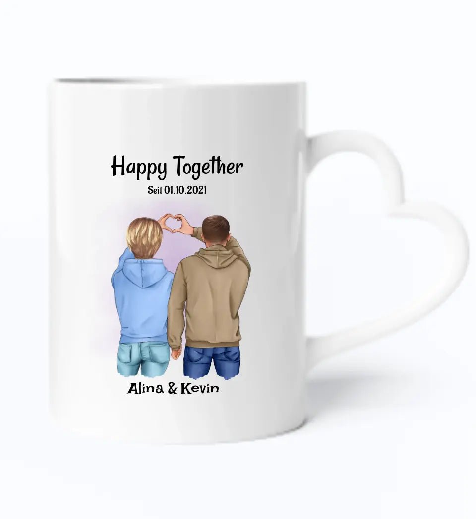 Pärchen Tasse Geschenk personalisiert - Cantty