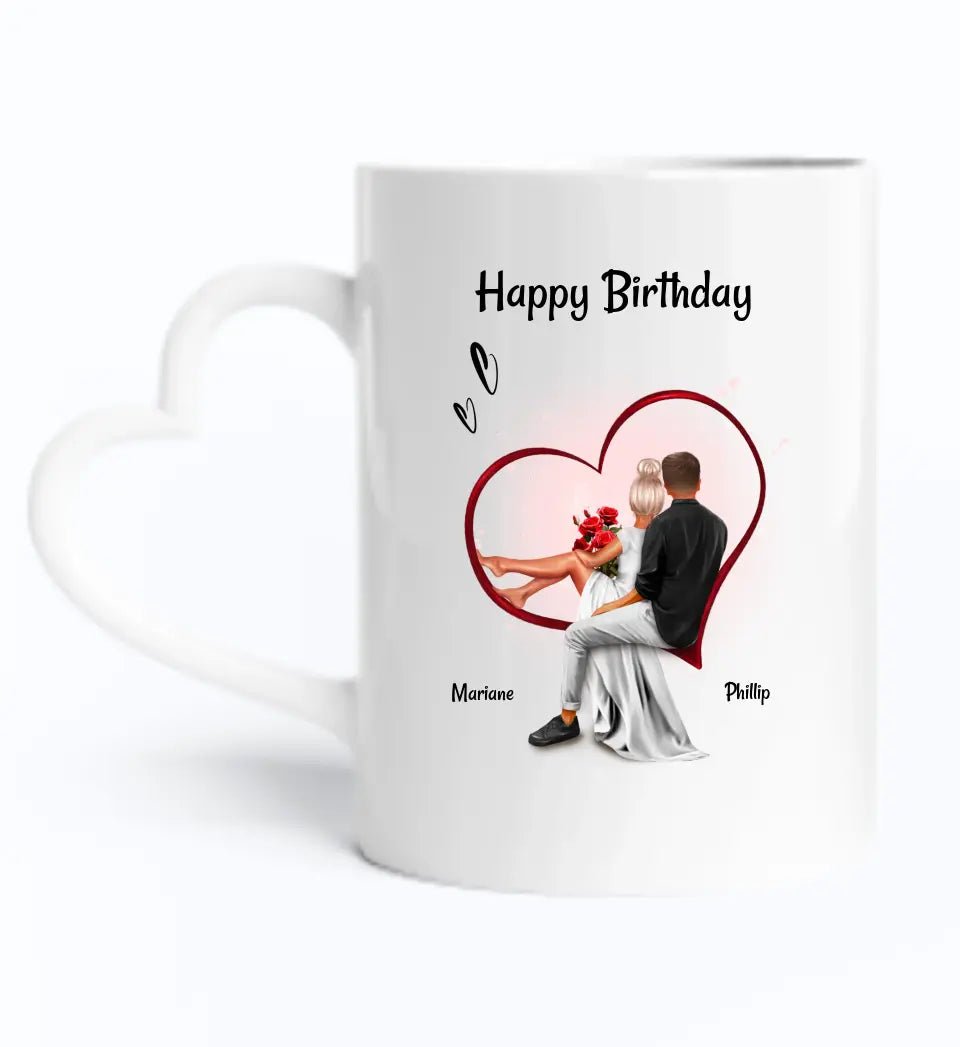 Pärchen Tasse Geschenk zum Geburtstag personalisiert - Cantty