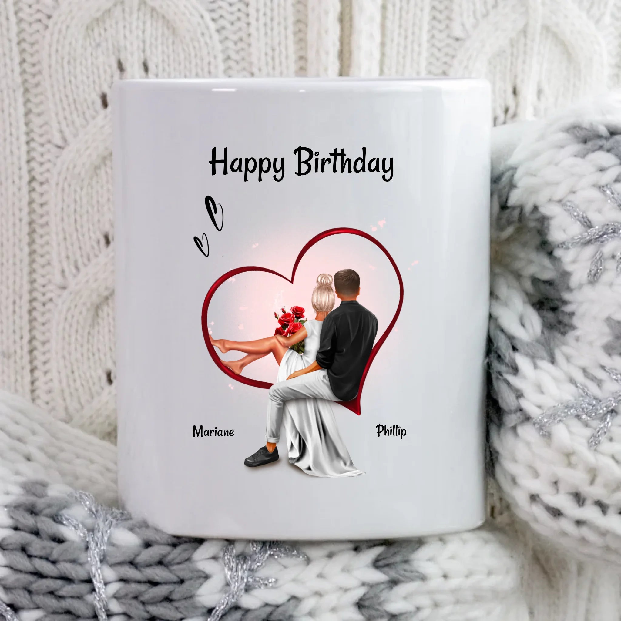 Pärchen Tasse Geschenk zum Geburtstag personalisiert - Cantty