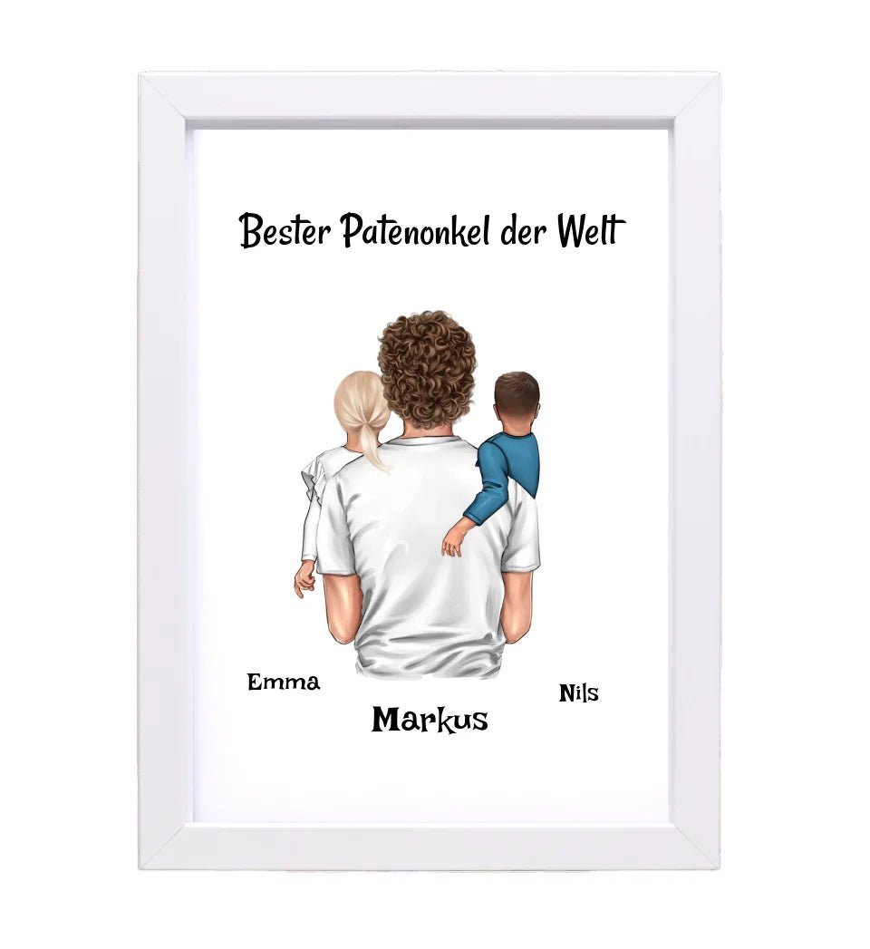 Patenonkel Geschenk Bild personalisiert - Cantty