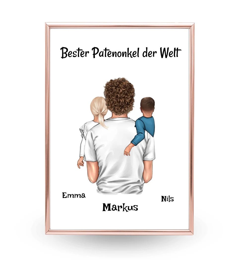 Patenonkel Geschenk Bild personalisiert - Cantty