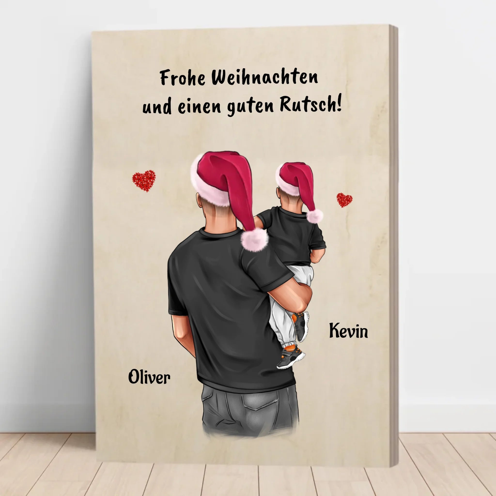 Patenonkel Geschenk von Patenkind Jungen Holzbild - Cantty