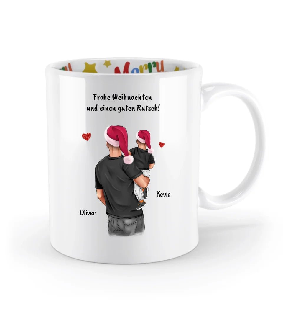 Patenonkel & Junge Weihnachtstasse Geschenk personalisiert - Cantty