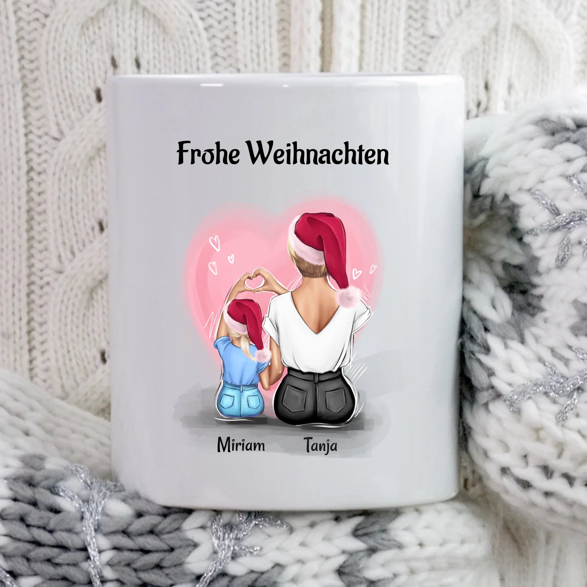 Patentante und kleines Mädchen Tasse Geschenk Weihnachten - Cantty