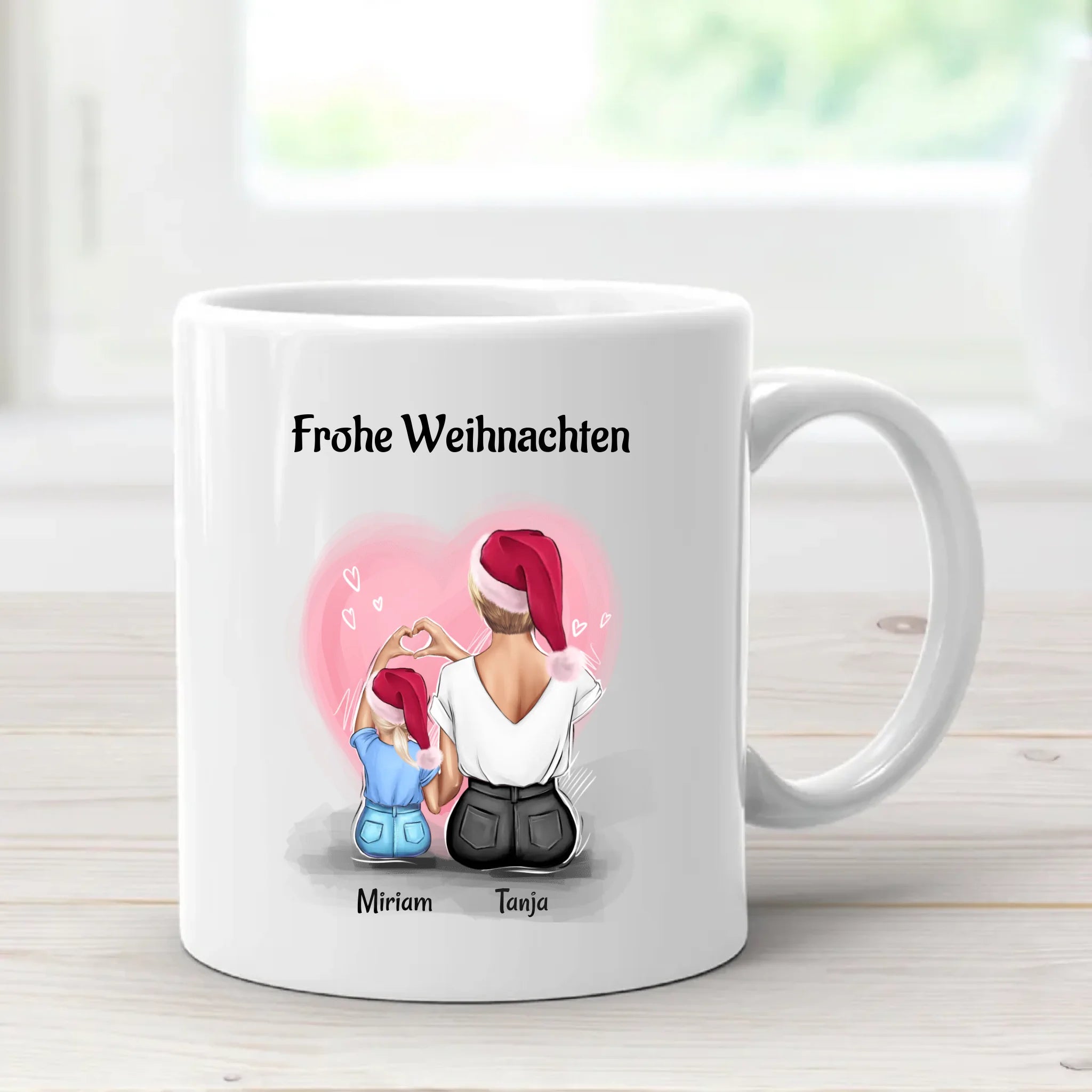 Patentante und kleines Mädchen Tasse Geschenk Weihnachten - Cantty