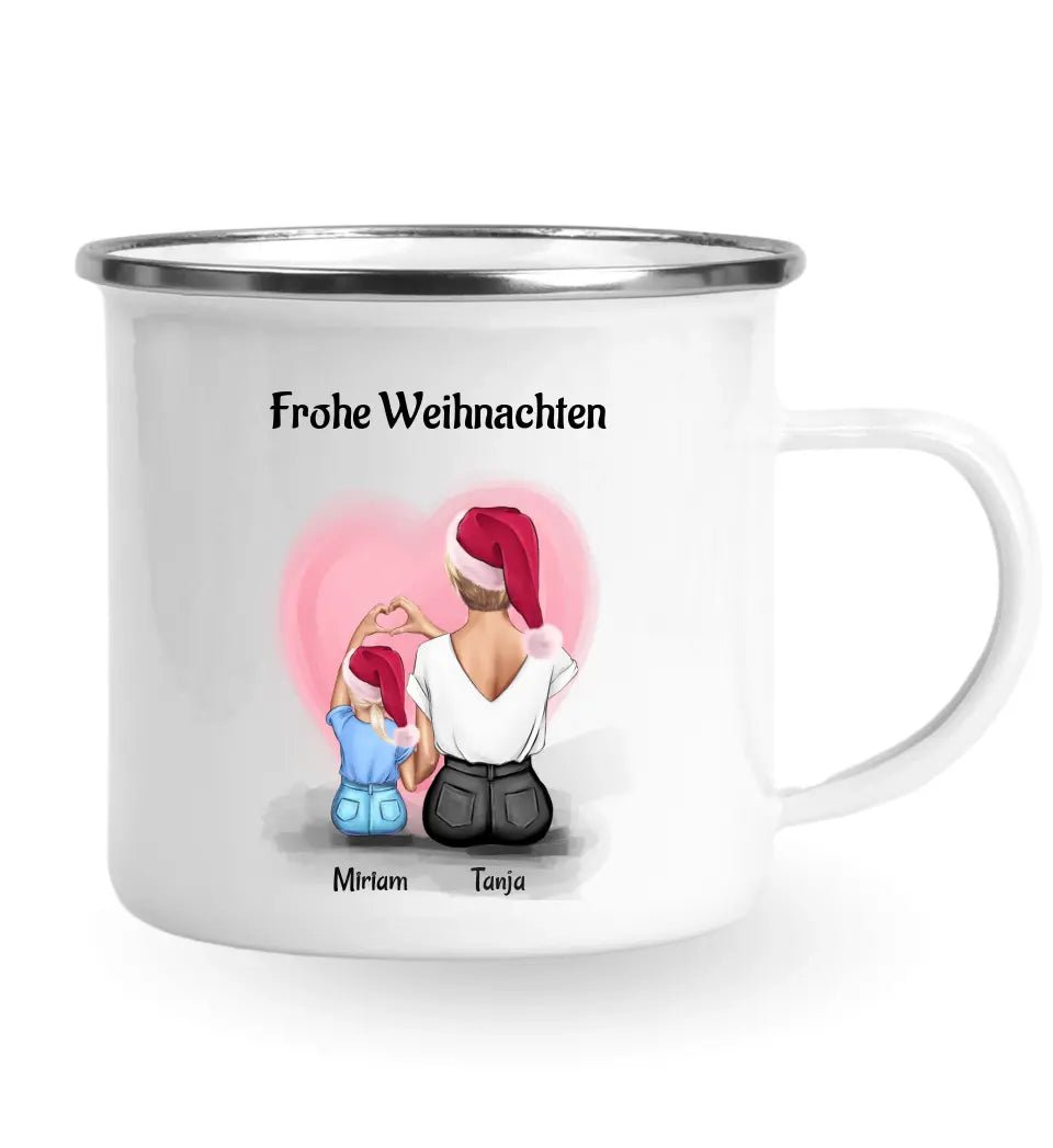 Patentante und kleines Mädchen Tasse Geschenk Weihnachten - Cantty