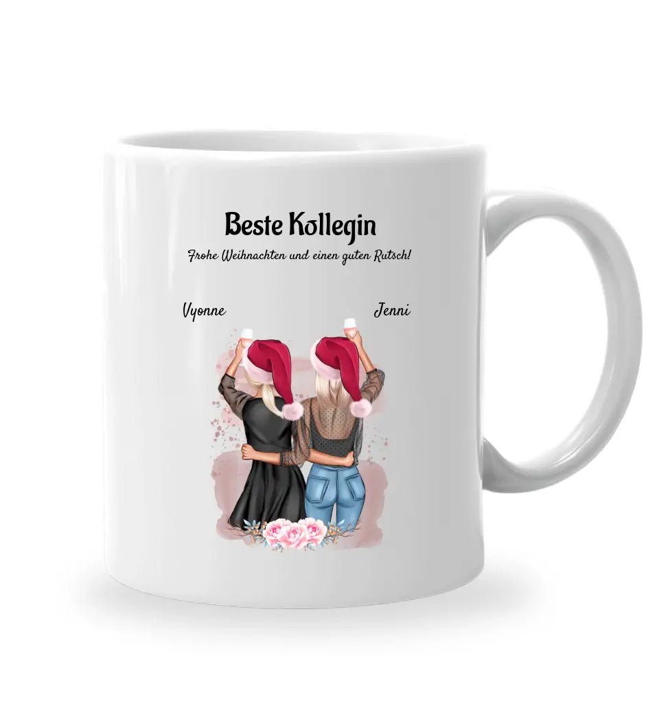 Personalisierte Arbeitskollegin Tasse Geschenk Weihnachten - Cantty