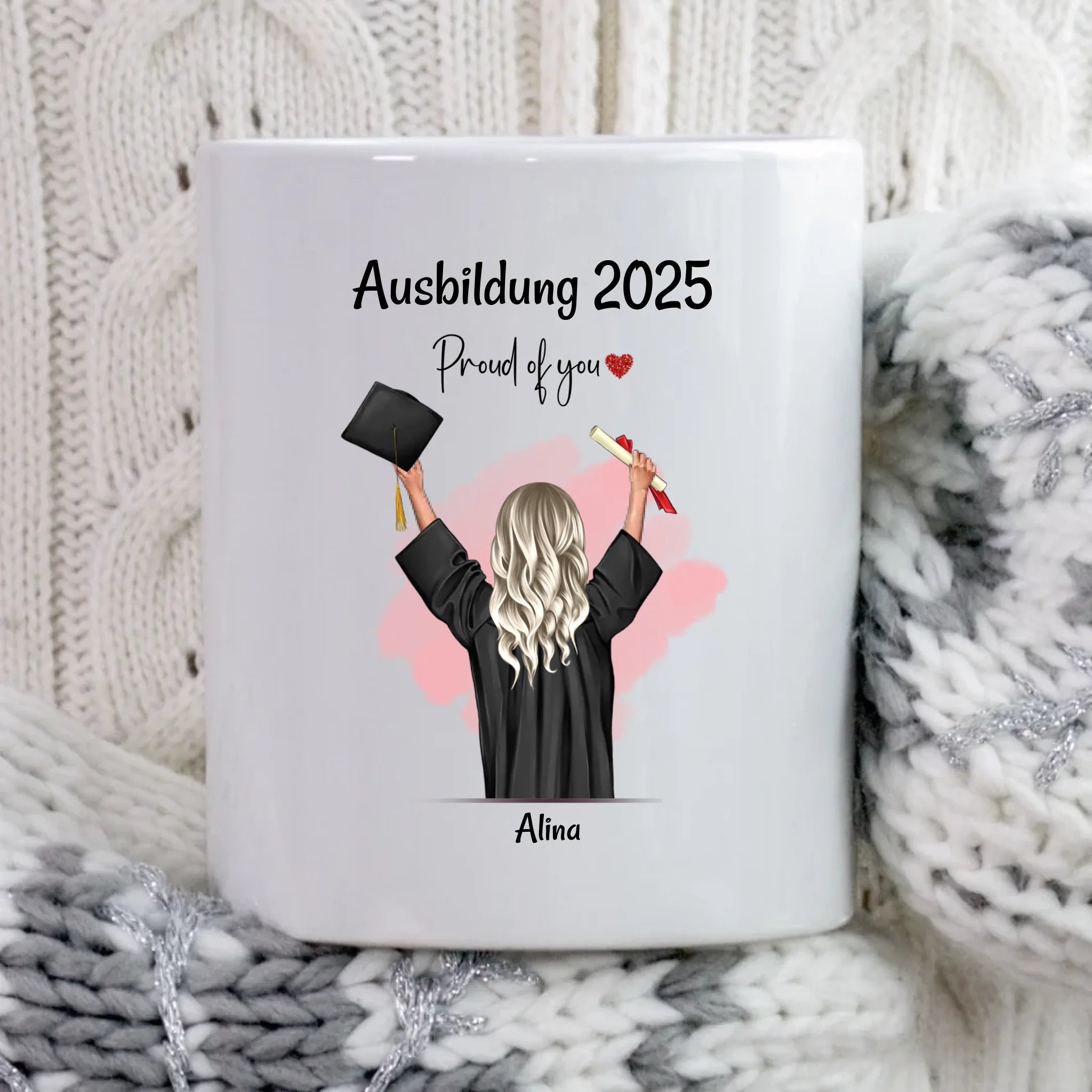 Personalisierte Ausbildung Tasse für Mädchen zum Abschluss - Cantty