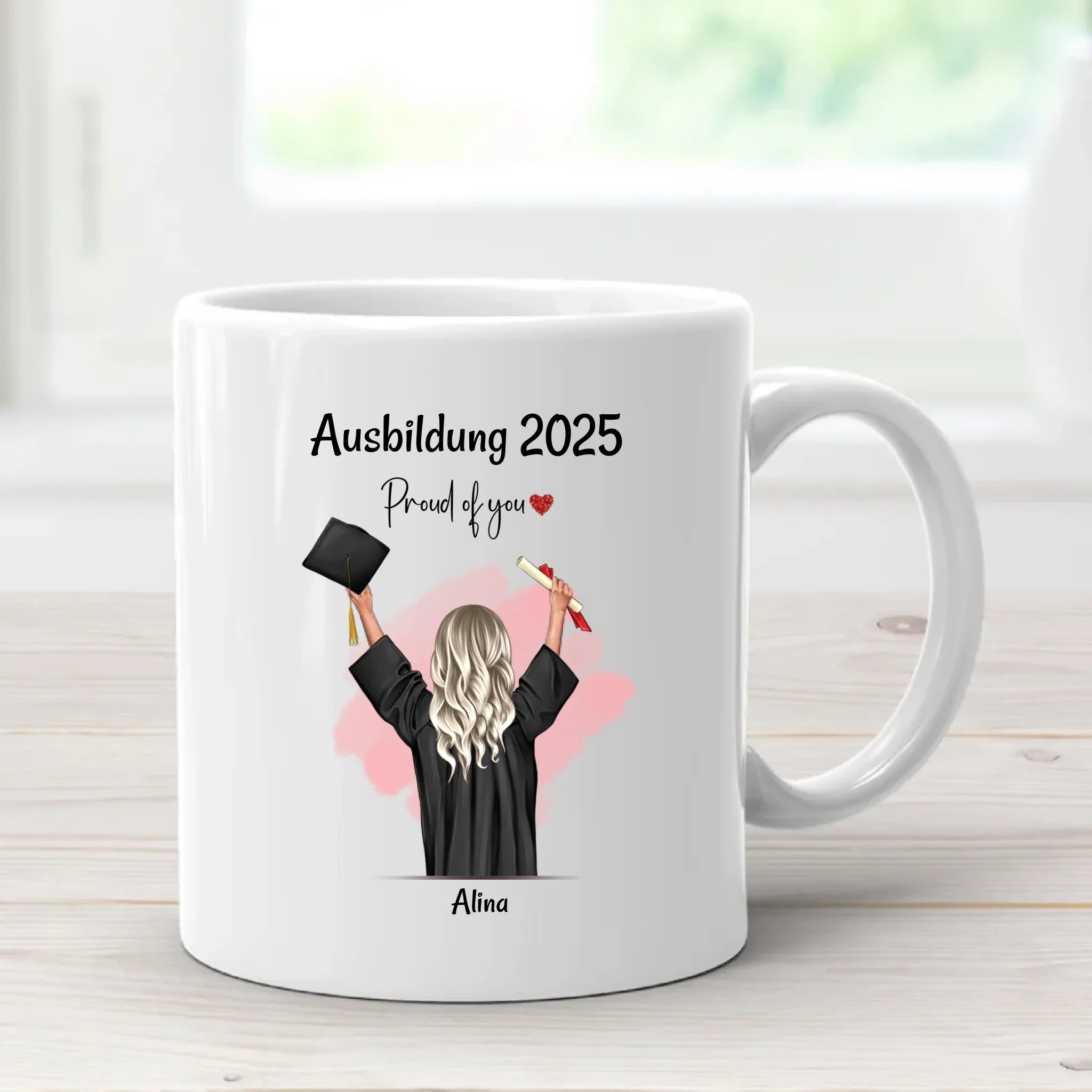 Personalisierte Ausbildung Tasse für Mädchen zum Abschluss - Cantty