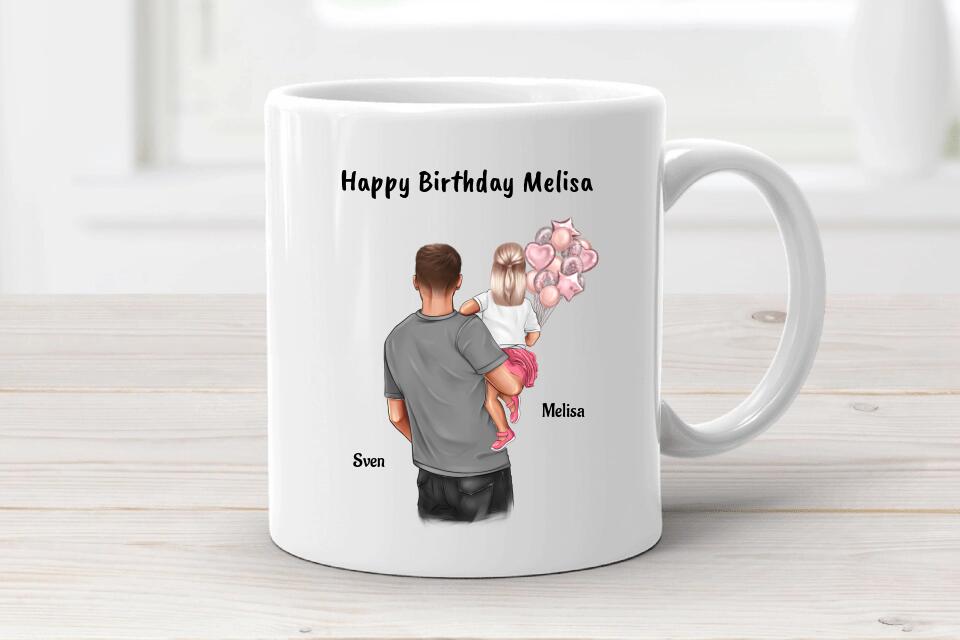 Personalisierte Geschenk Tasse für Mädchen zum Geburtstag von Patenonkel - Cantty