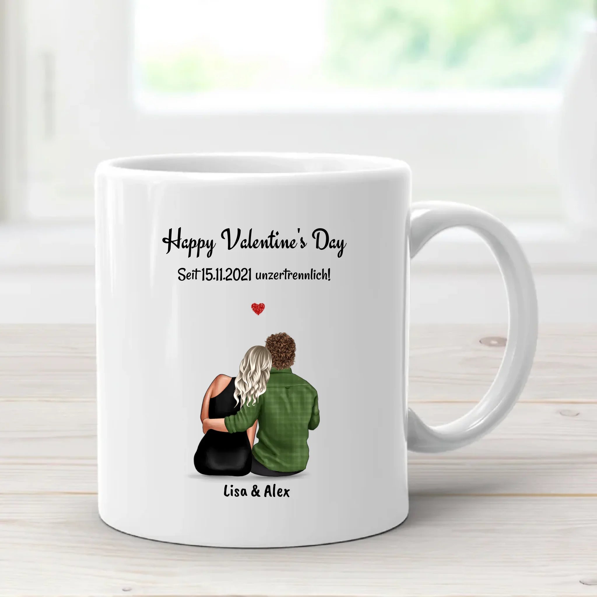 Personalisierte Geschenk Tasse zum Valentinstag gestalten - Cantty