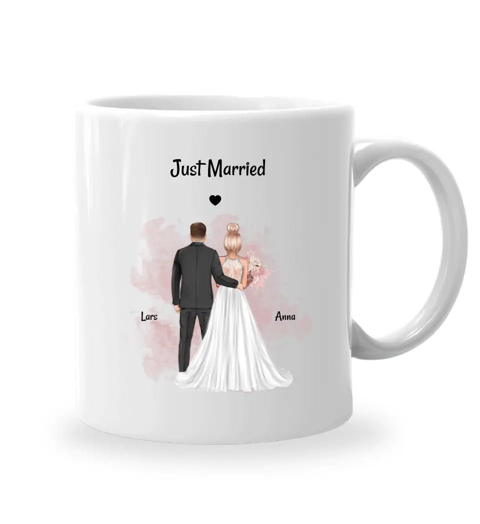 Personalisierte Hochzeitspaar Tasse Geschenk - Cantty