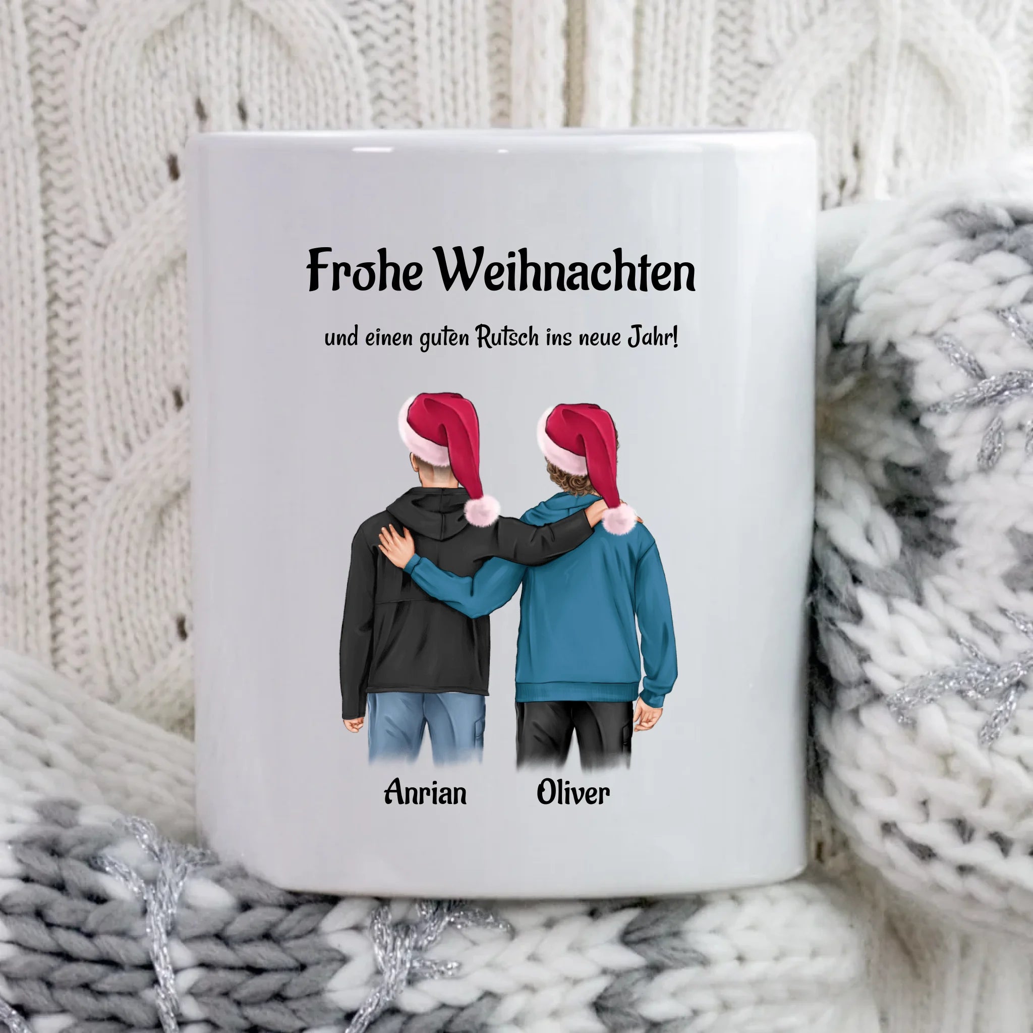 Personalisierte Tasse für beste Freunde Männer Weihnachtsgeschenk - Cantty